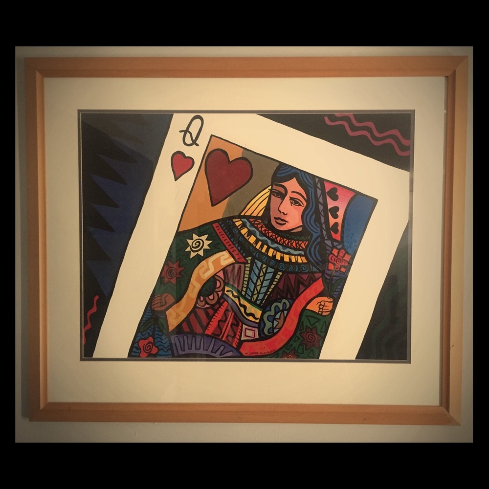 Pop Art Queen of Hearts (Q♥️) portrait